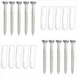 PLASTİK DUBEL  VE VİDA 8 LİK 100 ADET