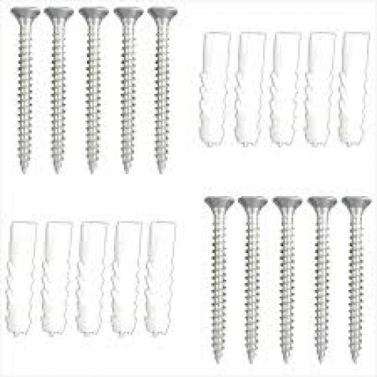 PLASTİK DUMBEL  VE VİDA 8 LİK 100 ADET